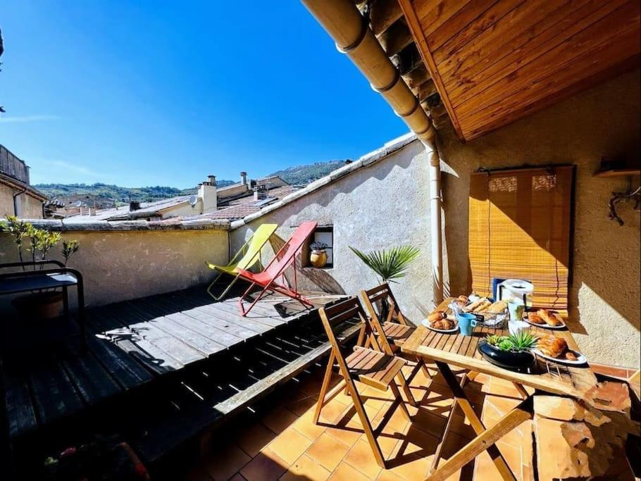 La Terrasse D'Olea, Au Coeur Du Village Buis-les-Baronnies Kültér fotó