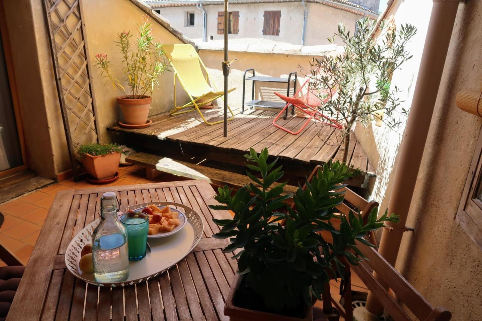 La Terrasse D'Olea, Au Coeur Du Village Buis-les-Baronnies Kültér fotó